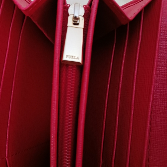 Furla pink saffiano leather wallet - Picture 4 of 12